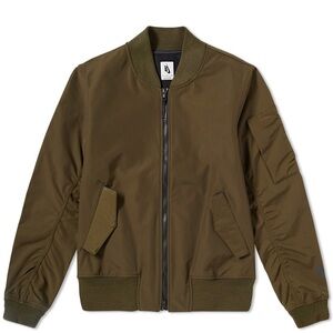 Nike Men's Olive Green Lightweight Bomber Jacket